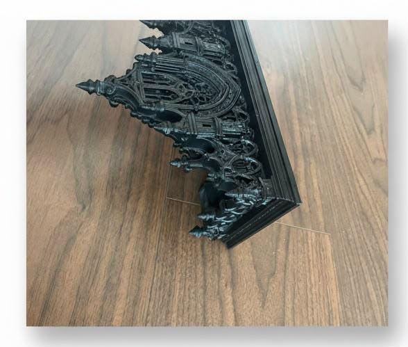 Raft de perete Catedrala victoriană – decor arhitectural gotic