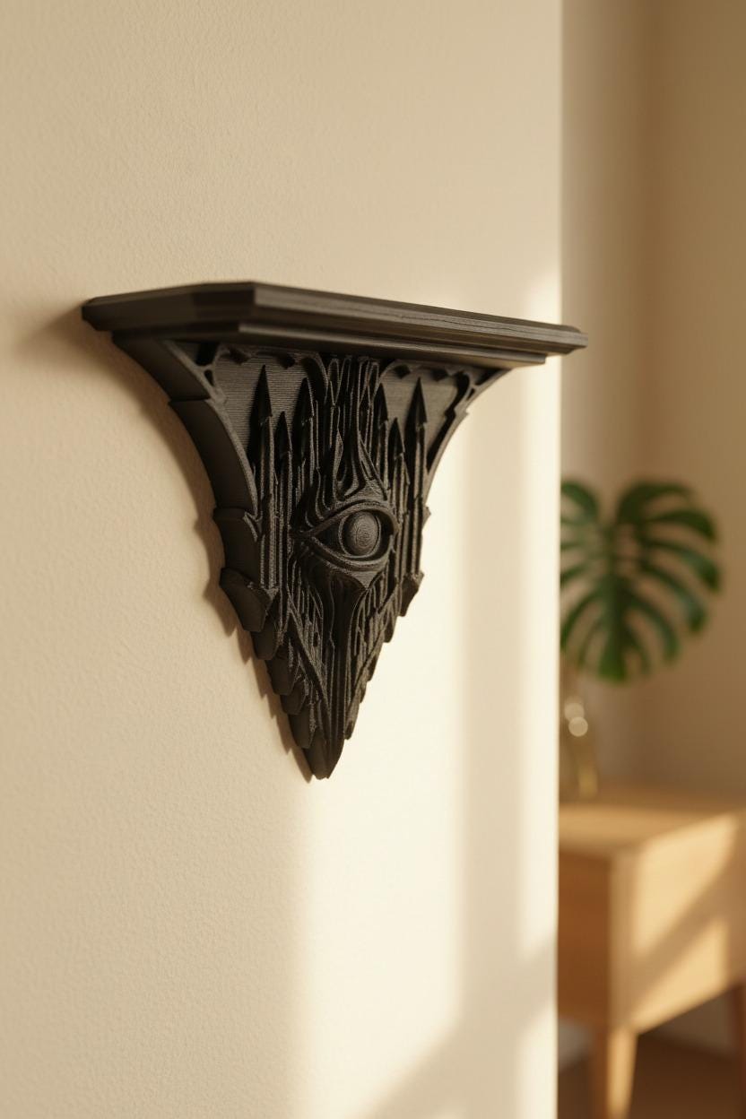 Raft gotic de perete Sauron
