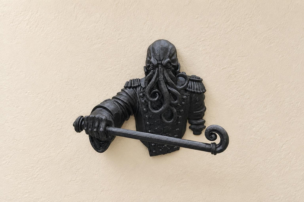 Suport de prosop Cthulhu – decorațiune gotică imprimată 3D