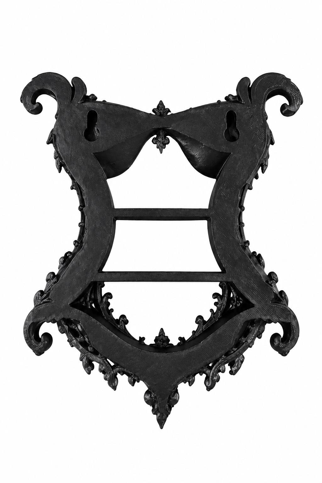 Raft de perete în formă de corset victorian – decor gotic