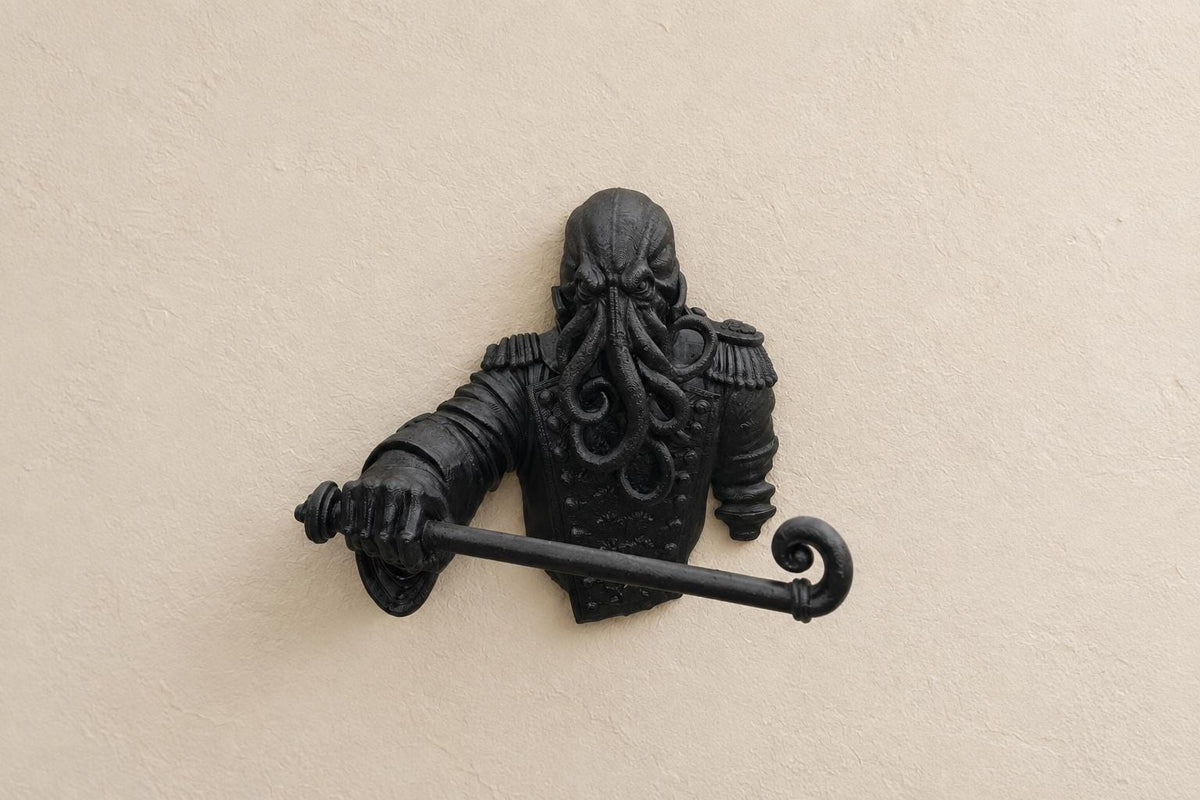 Suport de prosop Cthulhu – decorațiune gotică imprimată 3D