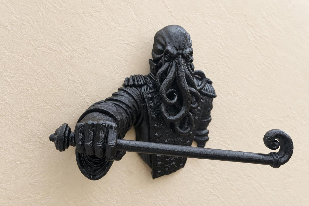 Suport de prosop Cthulhu – decorațiune gotică imprimată 3D